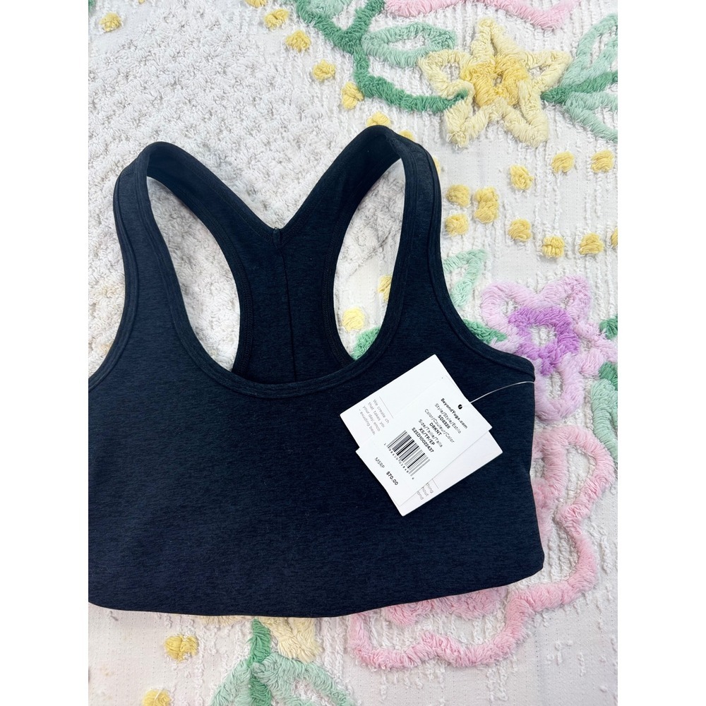 Beyond Yoga Black Racerback Cropped Tank Top Activewear XS - Picture 4 of 8